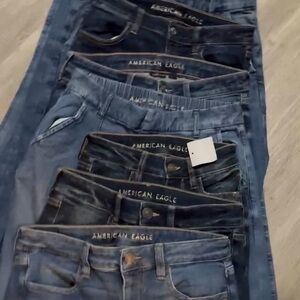 American Eagle Denim Jeans Bundle - Assorted Blue Washes